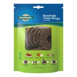 PetSafe Busy Buddy Rawhide Treat Ring Refills, Original Rawhide, Large -PetSafe Sales Shop 1039175 A6