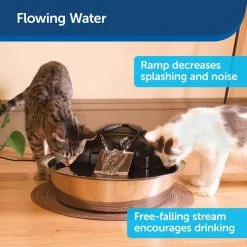 PetSafe Drinkwell Zen Stainless Steel Dog and Cat Water Fountain, 128 oz. -PetSafe Sales Shop 1136877 A3