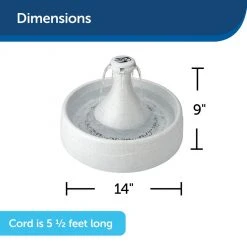 PetSafe Drinkwell 360 Dog and Cat Water Fountain, Plastic, 128 oz. -PetSafe Sales Shop 1136879 A4