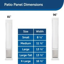 PetSafe Freedom Aluminum Patio Panel Sliding Glass Pet Door -PetSafe Sales Shop 1181954 A6