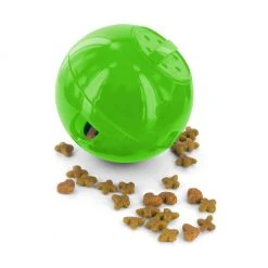 PetSafe SlimCat Feeder Ball Interactive Cat Toy, Green