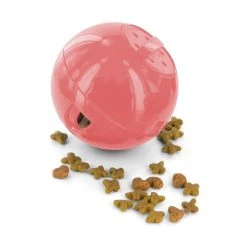 PetSafe SlimCat Feeder Ball Interactive Cat Toy, Pink