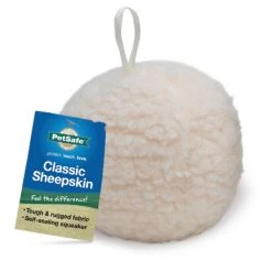 PetSafe Classic Sheepskin Ball Dog Toy