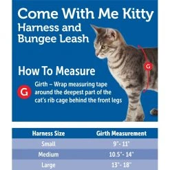 PetSafe Come with Me Kitty Adjustable Glitter Cat Harness and Bungee Leash, 3/8 in. -PetSafe Sales Shop 1258777 A4