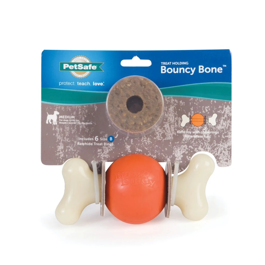 PetSafe Sportsmen Bouncy Bone Dog Chew Toy, Medium 3 PetSafe Sportsmen Bouncy Bone Dog Chew Toy, Medium