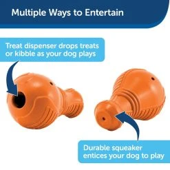 PetSafe Sportsmen Booya Squeak 'N Treat Dog Chew Toy, Medium -PetSafe Sales Shop 1258820 A2