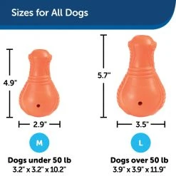 PetSafe Sportsmen Booya Squeak 'N Treat Dog Chew Toy, Medium -PetSafe Sales Shop 1258820 A5