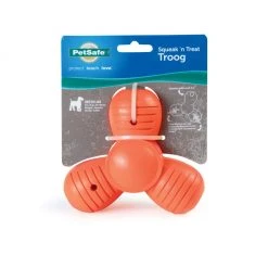 PetSafe Sportsmen Troog Squeak 'N Treat Dog Chew Toy, Medium -PetSafe Sales Shop 1258822 A6