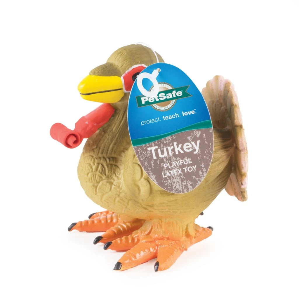 PetSafe Sportsmen Squeeze Meeze Turkey Dog Toy 4 PetSafe Sportsmen Squeeze Meeze Turkey Dog Toy - Image 2