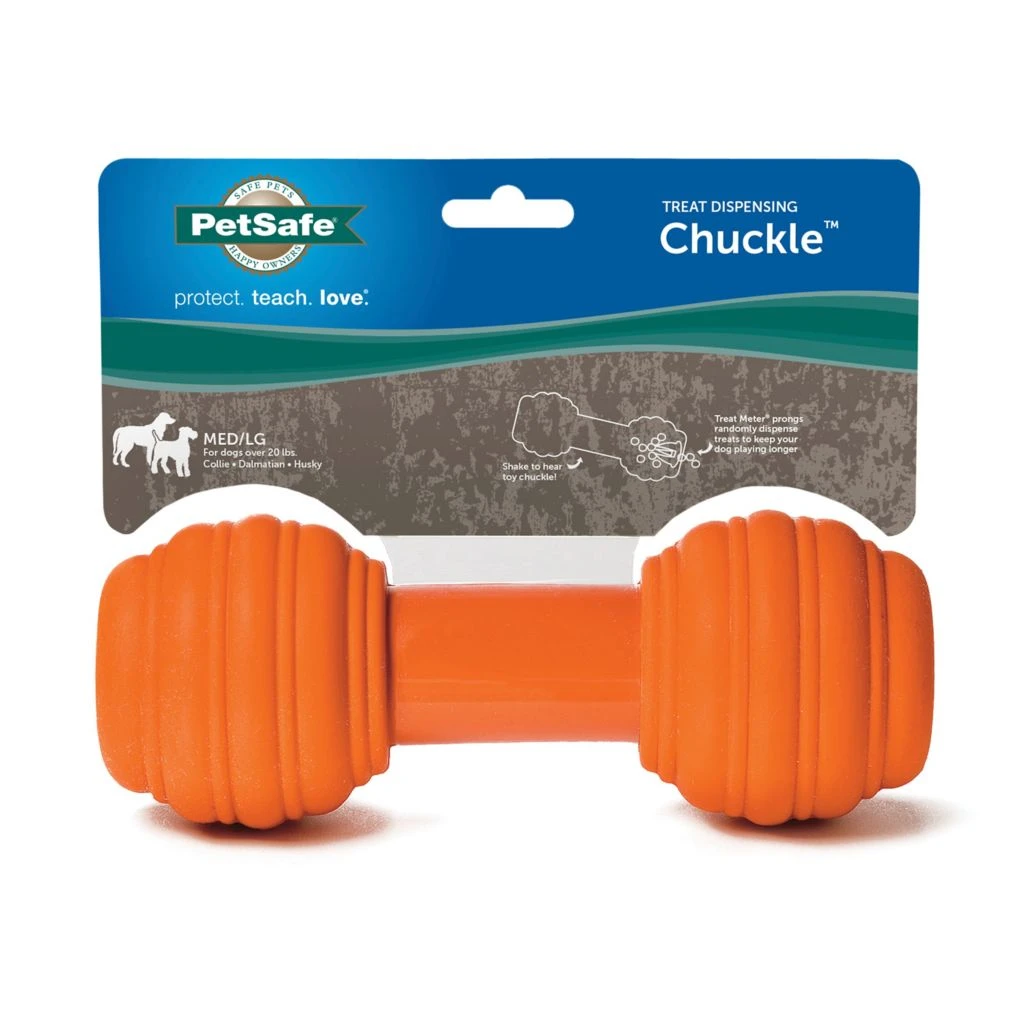 PetSafe Sportsmen Chuckle Dog Chew Toy, Medium/Large 3 PetSafe Sportsmen Chuckle Dog Chew Toy, Medium/Large