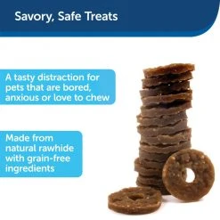 PetSafe Rawhide Treat Ring Refills, Breakfast, Lunch and Dinner, Variety Pack of Replacement Treats -PetSafe Sales Shop 1339640 A1