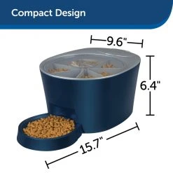 PetSafe 6 Meal Programmable Pet Food Dispenser, Automatic Dog and Cat Feeder - Dry Kibble or Semi-Moist Pet Food -PetSafe Sales Shop 1339664 A4