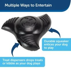 PetSafe Busy Buddy Squeak 'N Treat Ninja Star Dog Toy, Small -PetSafe Sales Shop 1460325 A2