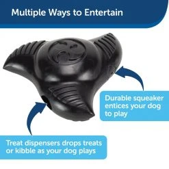 PetSafe Squeak 'N Treat Ninja Star Dog Chew Toy, Medium -PetSafe Sales Shop 1460326 A2