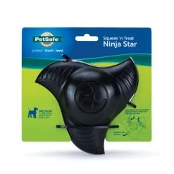 PetSafe Squeak 'N Treat Ninja Star Dog Chew Toy, Medium -PetSafe Sales Shop 1460326 A7