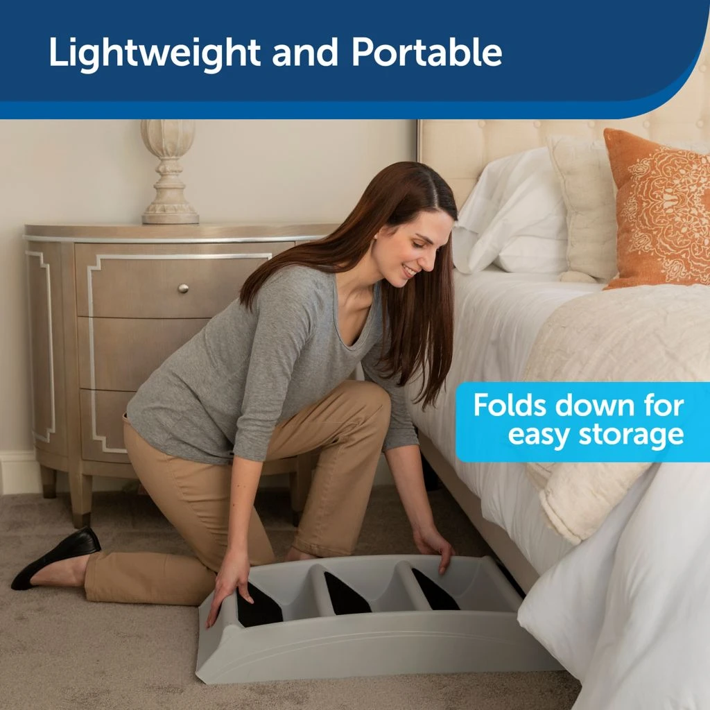 PetSafe CozyUp Folding Pet Steps, 24 in. x 16 in. x 20 in., 150 lb. Capacity 6 PetSafe CozyUp Folding Pet Steps, 24 in. x 16 in. x 20 in., 150 lb. Capacity - Image 4