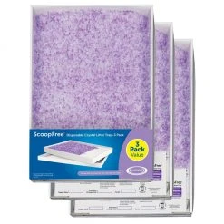 PetSafe ScoopFree Disposable Crystal Litter Trays, Lavender, 3 pk.