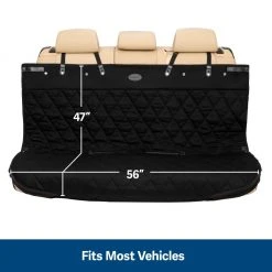 PetSafe Happy Ride Quilted Bench Seat Cover, Black 16 PetSafe Happy Ride Quilted Bench Seat Cover, Black -PetSafe Sales Shop 1923044 A5